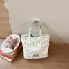 Bolsa de Lona Grande de Gran Capacidad para Mujer, Estilo Coreano Fresco, Bolsa de Lunares para Estudiante, Nueva de Verano 2026, Transfronteriza