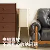 Lixeira Alta Sem Amassados, Simples, Grande Capacidade, Espessada, Removível, Separação de Lixo com Rodinhas, Limpeza da Sala e Cozinha