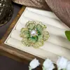 Broche de Flor de Peônia Grande Acessórios de Cheongsam Femininos de Alta Qualidade Fivela de Alfinete Corsage Moda de Nicho Exquisita de Alta Qualidade Joias Nacionais da Moda