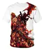 2025 Camiseta Tema Final Fantasy Masculina Feminina Tops Anime Manga Curta Casual Tamanho Grande Tops Streetwear
