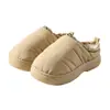 Chinelos de algodão impermeáveis e espessos para homens, para inverno, casa, internos, antiderrapantes, quentes, chinelos pós-parto, chinelos de pelúcia para exteriores para mulheres, atacado