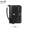 Nueva cartera de mujer RFID anti-escaneo transfronteriza, billetera corta multifuncional con 70% de descuento, monedero vintage de gran capacidad