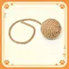 Directo del fabricante: juguetes para gatos, bolas de sisal, varitas para rascar gatos, cuerdas de sisal lisas, duraderos y resistentes a las mordeduras, ideales para que los gatos jueguen y satisfagan sus instintos de morder, artículos para mascotas