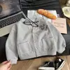 Nueva chaqueta infantil de estilo vintage para niños, cárdigan de cuello alto, tejido grueso, chaqueta pequeña moderna de estilo coreano, elegante
