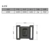 Fabricante 25mm Hebilla de Plástico No Ajustable Maleta Fijación Hebilla de Seguridad Etiqueta Cuerda con Broche Suministro