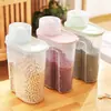 Nueva caja de almacenamiento de granos para cocina, recipiente sellado para almacenamiento de arroz, cubo de arroz a prueba de insectos y humedad, herramienta de almacenamiento para el hogar