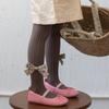 Meia-calça infantil atacado novo versátil cor sólida agulha dupla calças infantis arco pastoral meninas meia-calça