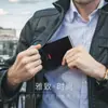 Carteira masculina de couro com fecho duplo, porta-cartões múltiplo, anti-scan RFID, multifuncional, disponível em estoque na Amazon