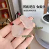 Piedra de Ágata Blanca Hielo Natural Buda Maitreya Guanyin Colgante Colgante para Hombres y Mujeres Hielo Transparente Jade Buda Colgante Venta al por Mayor