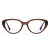Gafas de Ojo de Gato Estilo Puro Europeo y Americano Miopía para Mujer Anti-Luz Azul Lentes Planos Artefacto Liso para Estudiantes Muestra Cara Redonda Pequeña Fresco de Moda