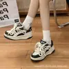 Zapatos de Skate de Bloques de Color Retro Cordones Gruesos Suela de Plataforma Aumento de Altura Estilo Coreano Versátiles para Estudiantes Casuales Zapatos Deportivos