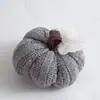 Adornos de Calabaza Tejidos para Festival de la Cosecha Transfronterizo, Naranja, Gris y Blanco Tricolor Decoración para el Hogar, En Stock