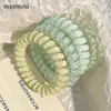Goma para el pelo de cordón de teléfono de fresa y coco para niña, Elegante, Sin marca, No aprieta, Alta elasticidad, Duradera, para mujeres