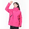 Chaquetas a juego para padres e hijos, chaquetas de exterior tres en uno para hombres y mujeres, ropa de montañismo a prueba de viento e impermeable para otoño e invierno
