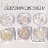 Caixa de Pedra Mineral com Concha Assimétrica de Alto Brilho Material de Manicure Concha Verde Transparente Decoração DIY para Unhas Mais Vendida no Japão e Coreia