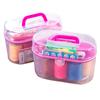 Set de Caja de Costura Doméstica Portátil Multifuncional Práctico Bolsa de Costura de Alta Gama Alta Calidad Caja de Costura Pequeña para Dormitorio
