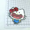 Mosaico de Pixel Fofo Doce Menina Expressão Engraçada Gato Kt Grampo de Cabelo Tamanco Sapatos Acessórios DIY