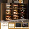 Armário de Sapatos para Entrada de Casa, Armário de Armazenamento, Gabinete de Entrada, Sapateira de Camadas Grande Capacidade Integrada na Parede, Organizador de Botas