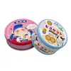Cajas redondas de hojalata personalizadas por el fabricante, latas para galletas, dulces, pasteles, obleas de copo de nieve, empaques metálicos