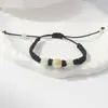 Pulseira Trançada Pedra Luminosa Doze Signos do Zodíaco Fio Vermelho Fio Preto Contas Luminosas Pulseira de Casal Estudante Feminina Atacado