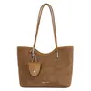 Bolso Tote de Retazos de Color Sólido para Mujer Gran Capacidad Bolso de Mano para Viajes Cotidianos Textura de Moda Bolso de Hombro Único para Mujer