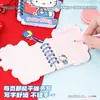 Cuaderno de Espiral con Forma Especial Sanrio Hello Kitty de Guangbo, Cuaderno de Dibujos Animados con Licencia Oficial, Se Puede Abrir Completamente como un Cuaderno de Vocabulario
