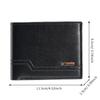 Billetera Nueva para Hombre Billetera Corta para Hombre Moda Casual Patrón Lichi Billetera Suave Multitarjeta Gran Capacidad Billetera Pequeña