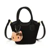 Bolsa Mini Texturizada de Design de Nicho Outono e Inverno para Mulheres 2026 Nova Bolsa Transversal Jeans Pequena Tote Bolsa de Mão Bolsa Saco