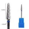 Broca de Tungsteno para Manicura Transfronteriza, Broca de Diamante para Pulido de Pasos, Broca Pequeña Cónica de Diente Cruzado