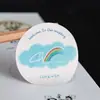 Pegatinas Impermeables y a Prueba de Aceite de PVC, Pegatinas de Sellado con Código QR de Logo Personalizado, Impresión Personalizada de Etiquetas de Alimentos