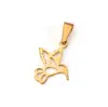 Colgante de cadera transfronterizo con un diseño lindo y juguetón. Acero inoxidable, bañado en oro de 18 quilates, accesorios de colgantes para joyería DIY, venta al por mayor y personalizable