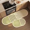 Tapete Especial de Diatomeas para Cocina Simple Antideslizante a Prueba de Aceite Absorbente Tapete Libre de Limpieza Resistente a la Suciedad Tapete para Pies para Cabello
