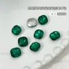 Joyería para Uñas Artísticas Esmeralda Punta Inferior Diamante Verde Navidad Planos Fondo Redondo Diamante Gota de Agua Corazón Uña Mixto Diamante Joyería al por Mayor