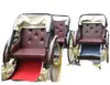 Bicitaxi Antiguo de Tres Ruedas para Dos Personas, Bicitaxi Tradicional de Shanghái para Bodas y Turismo, Rojo