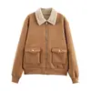 Otoño 2025 Nuevo Estilo Europeo y Americano para Mujer Casual Holgado Elegante Diseño para Viajar Chaqueta Larga Abrigo