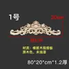 Talla en Madera Dongyang Madera Maciza Estilo Europeo Adorno Talla en Madera Estilo Francés Panel Floral Mueble Puerta de Gabinete Tira Larga Moldura de Puerta Panel Floral Largo
