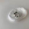 Anillo Coreano de Nicho de Personalidad Simple Combinable Elegante Estilo Frío Metal Irregular Corazón Amoroso Anillo Abierto para Mujer