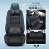 Cojines para Asientos de Coche en Stock, Cojines para Asientos Estilo Envolvente Completo, Fundas de Asiento de Cuero para Cinco Asientos, Universales para Todas las Estaciones