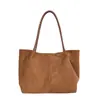 Bolso retro de gran capacidad para ir al trabajo para mujer, nuevo bolso de hombro casual simple 2026, bolso de mano tote para otoño e invierno