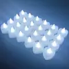 Vela electrónica LED pequeña forma de corazón creativa romántica popular diseño de escena simulación cumpleaños lámpara de vela luminosa