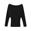 Traje de Terciopelo Doble Cara de un Solo Hombro para Mujer en Otoño e Invierno Estilo Nuevo Manga Raglán Top de Manga Larga + Pantalones Cortos Ajustados Elásticos de Cintura Alta