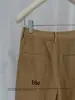 Calça de Terno Reta Estilo Old Money para Mulheres, Calça Casual Emagrecedora de Cintura Alta, Calça de Linho Minimalista de Cinco Pontos