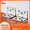 Acessórios de ferragens para móveis com código de canto direto da fábrica, 6 furos, suporte de placa de camada de ângulo reto espessado, peças de fixação, código de canto de aço inoxidável