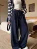 Pantalones deportivos para mujer estilo retro americano, modelo nuevo 2026, de tiro bajo, corte holgado, adelgazantes, pantalones casuales con efecto de caída, pantalones de pierna ancha para personas menudas