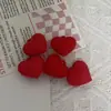 Macaron Coreia do Sul Silicone Cor Sólida Coração de Amor Chaveiro DIY Corrente para Celular Acessórios de Cabelo Atacado