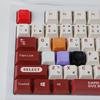 Mármore branco novo resina PBT 100% conteúdo superfície lisa não oleosa reflexo espelhado keycap sensação cerâmica