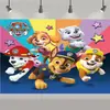 Novo Banner de Fundo para Festa de Aniversário Temática Patrulha Canina Infantil Transfronteiriço Decoração Suprimentos Patrulha Canina