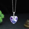[cadena de suministro] colgante de cristal alto sentido anillos de cristal amatista pendientes regalo de cumpleaños traje