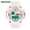 Reloj Electrónico Sanda Popular Moderno Luminoso Deportes al Aire Libre Multifuncional Impermeable Reloj para Estudiantes Hombres y Mujeres