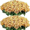 Buquê de Rosas Artificiais Flor de Rosa Pérola de Seda de Haste Única Decoração de Casamento Adereço de Fotografia Decoração de Casa Flor de Rosa
